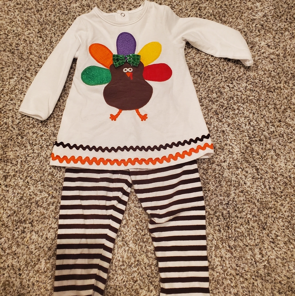 Adorable 18 month girls Thanksgiving outfut